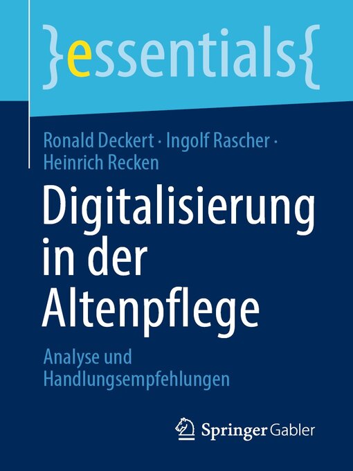 Title details for Digitalisierung in der Altenpflege by Ronald Deckert - Available